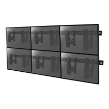 Video wall support for 6 TV screens 37'' Push Pull