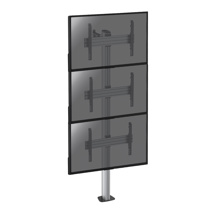 Stand for 3 TV screens 40''-65'' Height 240cm to screw on