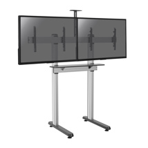 Videoconference stand for 2 x 45´´-55´´ TV screens