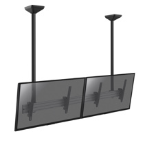 Menu board ceiling mount for 2 screens 45''-55'' Height 150cm