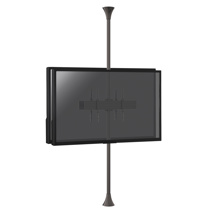Support sol-plafond inclinable pour 2 écrans TV back to back 32'' - 75'' Vesa 600x400