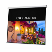 Electric projection screen 2.60 x 1.46m 16:9