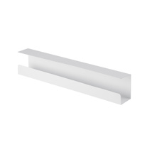 Canaleta pasacables horizontal para escritorio, Largo 60 cm, Blanco