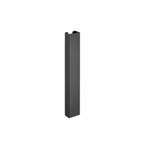 Canaleta pasacables vertical de escritorio 35 cm, Negro