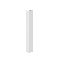 Canaleta pasacables vertical de escritorio 35 cm, Blanco