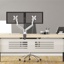 Full Motion desktop stand for 2 PC monitors 13''-32''