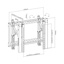 Video wall support for TV screens 45''-75'' Push Pull