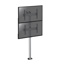 Stand for 2 TV screens 40''-65'' Height 240cm to screw on