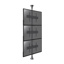 Tiltable floor-to-ceiling mount for 3 TV screens 32" - 75" Vesa max 600x400