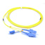 2mm duplex fiber optic patch cable OS2 SC / LC Yellow 1m