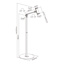 Universal articulated floor stand for tablets and smartphones 4.7-12.9"