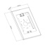 Caja universal para tablets Apple y Samsung 9.7''-11'', Blanco