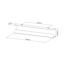 Canaleta pasacables horizontal para escritorio, Largo 60 cm, Blanco